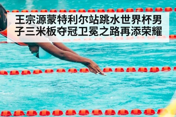 王宗源蒙特利尔站跳水世界杯男子三米板夺冠卫冕之路再添荣耀